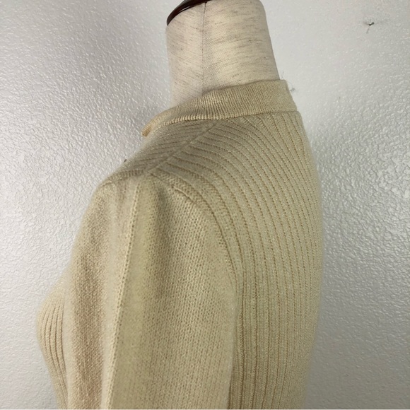 St. John Knits Vintage Cream Sweater Dress - Picture 7 of 14